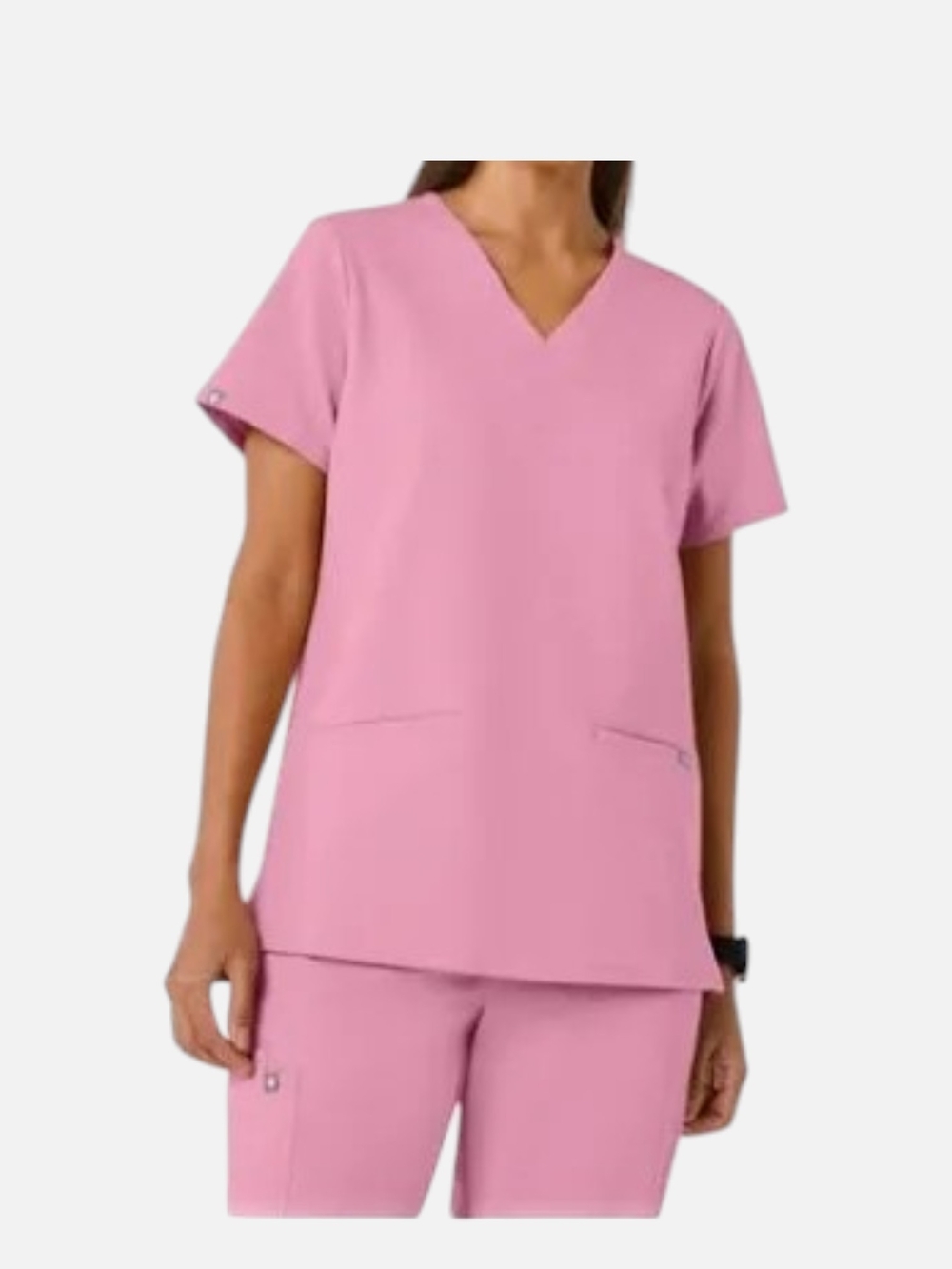 Figs Chalk Pink Casma Scrub Top